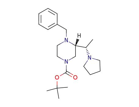 (-)-tert-butyl (S)-4-benzyl-3-[(S)-1-(pyrrolidin-1-yl)ethyl]piperazine-1-carboxylate
