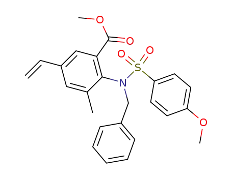 2-[Benzyl-(4-methoxy-benzenesulfonyl)-amino]-3-methyl-5-vinyl-benzoic acid methyl ester