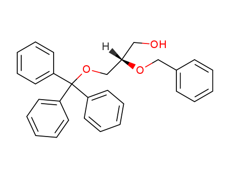 Molecular Structure of 13383-07-8 (1-Propanol, 2-(phenylmethoxy)-3-(triphenylmethoxy)-, (S)-)