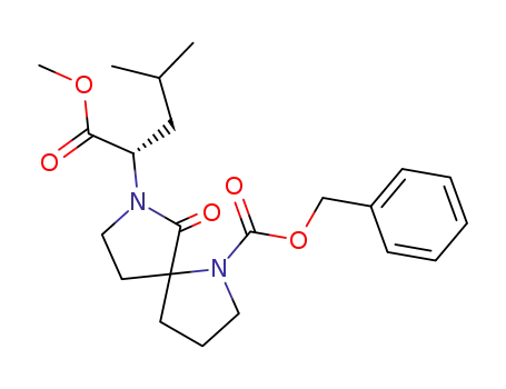 5(RS)-1-benzyloxycarbonyl-1,7-diaza-7-(4(S)-methoxycarbonylisopentyl)-6-oxospiro[4,4]nonane