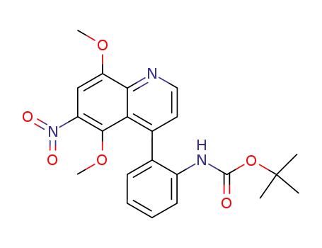 4-(2-tert-butyloxycarbonylaminophenyl)-5,8-dimethoxy-6-nitroquinoline