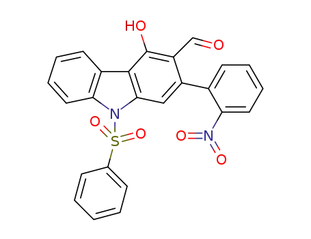4-hydroxy-2-(2-nitrophenyl)-9-(phenylsulfonyl)-9H-carbazole-3-carbaldehyde