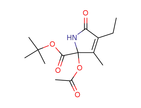 5-acetoxy-5-(t-butoxycarbonyl)-3-ethyl-1,5-dihydro-4-methyl-2H-pyrrol-2-one