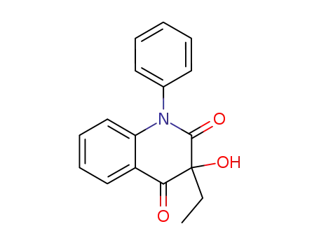 Molecular Structure of 84261-53-0 (3-ethyl-3-hydroxy-1-phenylquinoline-2,4(1H,3H)-dione)