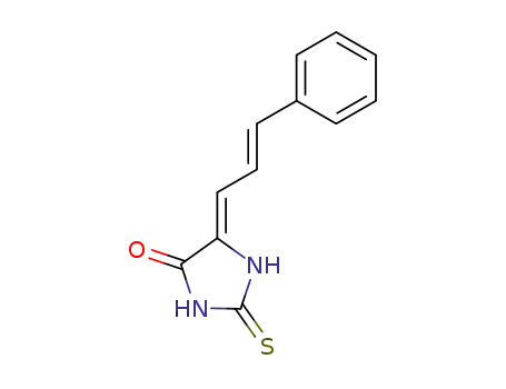 Molecular Structure of 373387-31-6 (5-[(Z,2E)-3-PHENYL-2-PROPENYLIDENE]-2-THIOXODIHYDRO-1H-IMIDAZOL-4-ONE)