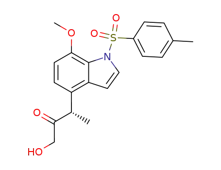 1-hydroxy-3-[7-methoxy-1-(toluene-4-sulfonyl)-1<i>H</i>-indol-4-yl]-butan-2-one
