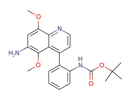 6-amino-4-(2-tert-butyloxycarbonylaminophenyl)-5,8-dimethoxyquinoline