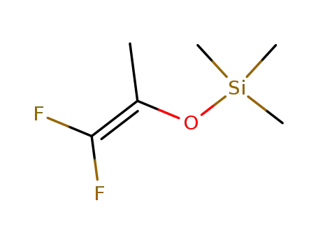 Molecular Structure of 1018435-02-3 ((1,1-difluoroprop-1-en-2-yloxy)trimethylsilane)