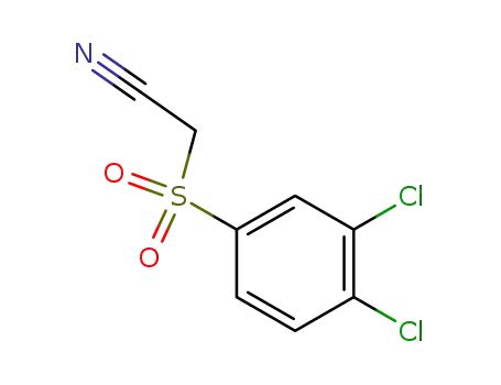 Molecular Structure of 98557-04-1 (Acetonitrile, [(3,4-dichlorophenyl)sulfonyl]-)