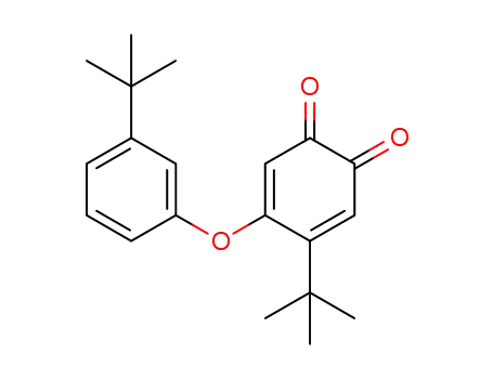 Molecular Structure of 1638114-33-6 (4-(tert-butyl)-5-[3-(tert-butyl)phenoxy]cyclohexa-3,5-diene-1,2-dione)
