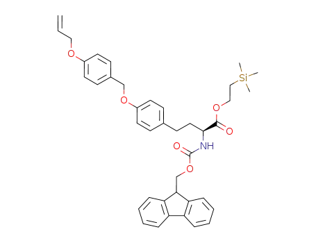 Molecular Structure of 296774-47-5 (Fmoc-homotyrosine 4'-allyloxyphenylmethyl ether trimethylsilylethyl ester)