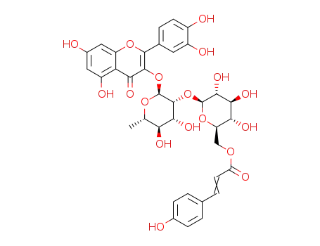 quercetin-3-O-[6′′′-O-p-coumaroyl-β-D-glucopyranosyl-(1→2)-α-L-rhamnopyranoside]