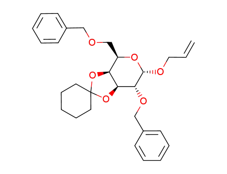 allyl 3,4-O-cyclohexylidene-2,6-di-O-benzyl-α-D-galactopyranoside