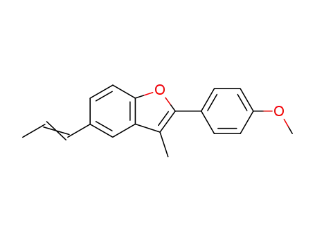 Benzofuran, 2-(4-methoxyphenyl)-3-methyl-5-(1-propenyl)-