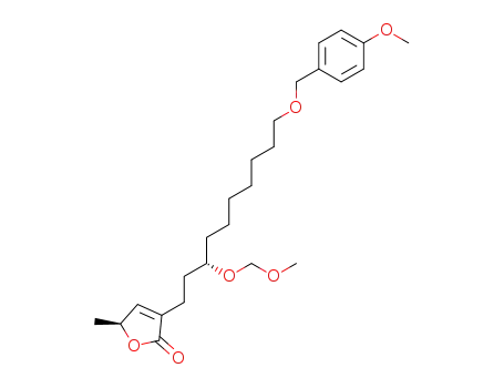 (5S,3'S)-3-(3'-methoxymethoxy-10'-p-methoxybenzyloxydodecan-1'-yl)-5-methylfuran-2(5H)-one
