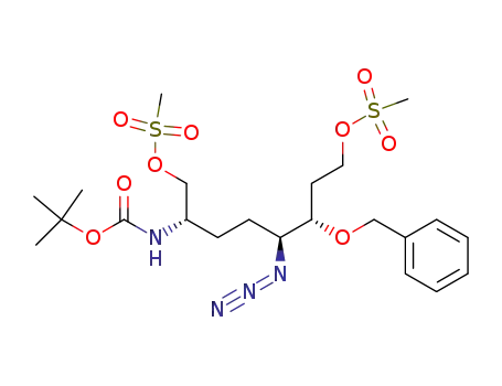 (2S,5S,6S)-5-azido-6-benzyloxy-2-[(tert-butoxycarbonyl)amino]-1,8-[(methylsulfonyl)oxy]octane