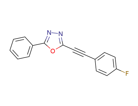 2-((4-fluorophenyl)ethynyl)-5-phenyl-1,3,4-oxadiazole