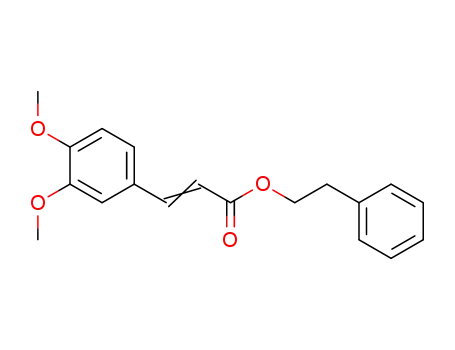 Molecular Structure of 145551-14-0 (Caffeicaciddimethylphenethylester)