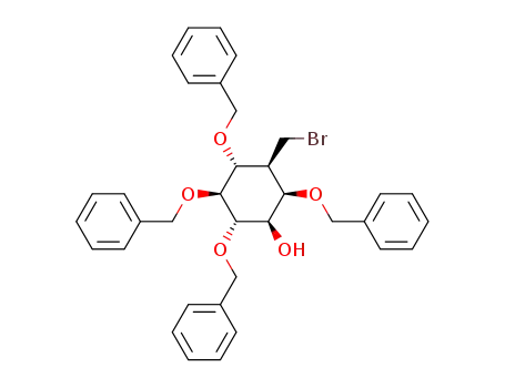 (-)-2,4,5,6-tetra-O-benzyl-3-deoxy-3-bromomethyl-myo-inositol