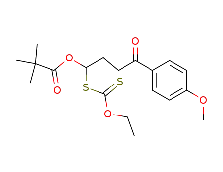2,2-dimethylpropionic acid 1-ethoxythiocarbonylsulfanyl-4-(4-methoxyphenyl)-4-oxobutyl ester