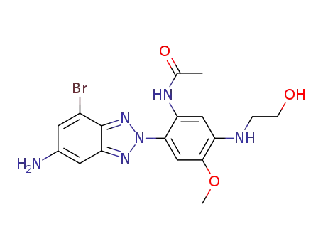2-[2-(acetylamino)-4-[(2-hydroxyethyl)amino]-5-methoxyphenyl]-6-amino-4-bromo-2H-benzotriazole