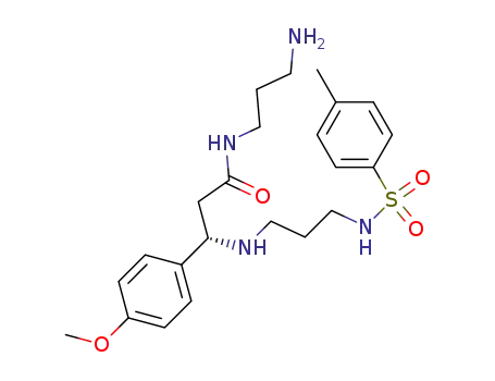 (-)-(S)-N-(3-aminopropyl)-3-({3-[(4-methylphenylsulfonyl)amino]propyl}amino)-(4-methoxyphenyl)propanamide
