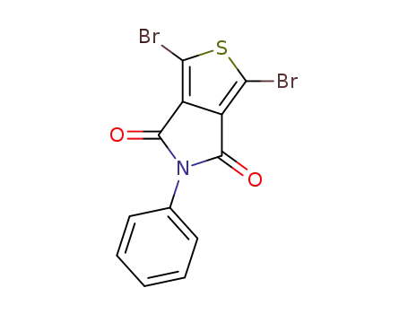 Molecular Structure of 1598412-42-0 (1,3-dibromo-5-phenylthieno[3,4-c]pyrrole-4,6-dione)