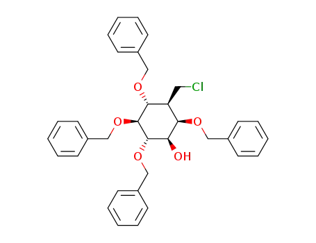 (-)-2,4,5,6-tetra-O-benzyl-3-deoxy-3-chloromethyl-myo-inositol