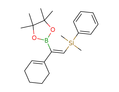 (E)-(2-(cyclohex-1-en-1-yl)-2-(4,4,5,5-tetramethyl-1,3,2-dioxaborolan-2-yl)vinyl)dimethyl (phenyl)silane