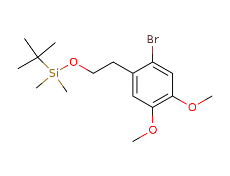 1-bromo-4,5-dimethoxy-2-(2-tert-butyldimethylsiloxyethyl)benzene