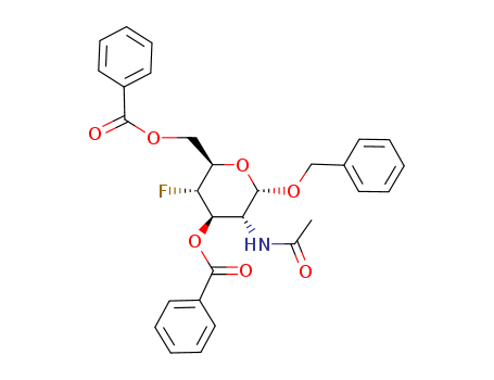 Benzyl 2-Acetamido-3,6-di-O-benzoyl-2,4-dideoxy-4-fluoro-α-D-glucopyranose