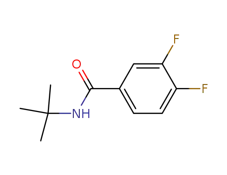 Molecular Structure of 223444-29-9 (N-(tert-butyl)-3,4-difluorobenzamide)
