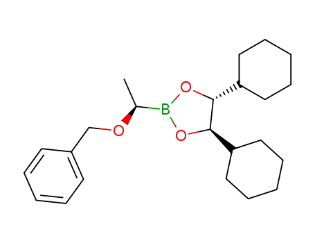 1,3,2-Dioxaborolane, 4,5-dicyclohexyl-2-[(1R)-1-(phenylmethoxy)ethyl]-,
(4R,5R)-