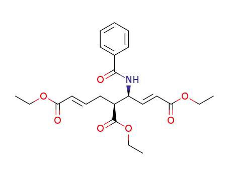 triethyl (3S,4S,6E)-3-benzamidohepta-(1E)-1,6-diene-1,4,7-tricarboxylate