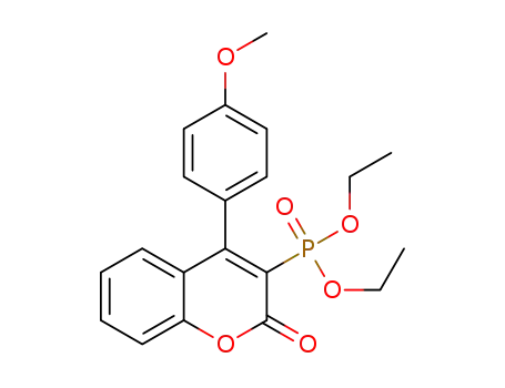 Molecular Structure of 1452154-66-3 (diethyl (2-oxo-4-(p-methoxyphenyl)-2H-chromen-3-yl)phosphonate)