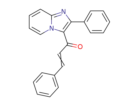 Molecular Structure of 62472-27-9 (2-Propen-1-one, 3-phenyl-1-(2-phenylimidazo[1,2-a]pyridin-3-yl)-)