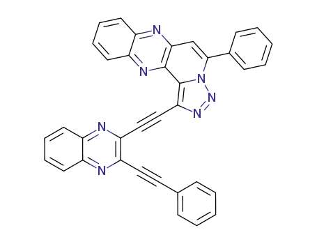5-phenyl-1-((3-(phenylethynyl)quinoxalin-2-yl)ethynyl)[1,2,3]triazolo[1',5':1,2]pyrido[3,4-b]quinoxaline