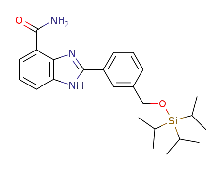 2-(3-triisopropylsilanyloxymethyl-phenyl)-1<i>H</i>-benzoimidazole-4-carboxylic acid amide