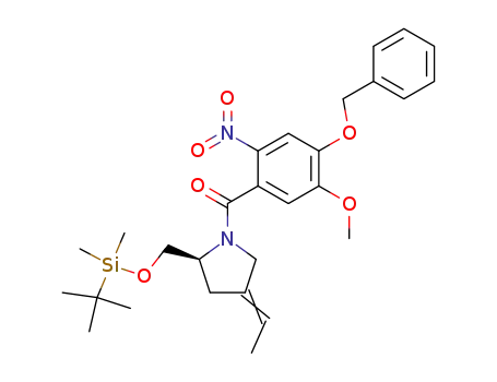 (4-Benzyloxy-5-methoxy-2-nitro-phenyl)-[(S)-2-(tert-butyl-dimethyl-silanyloxymethyl)-4-eth-(E)-ylidene-pyrrolidin-1-yl]-methanone
