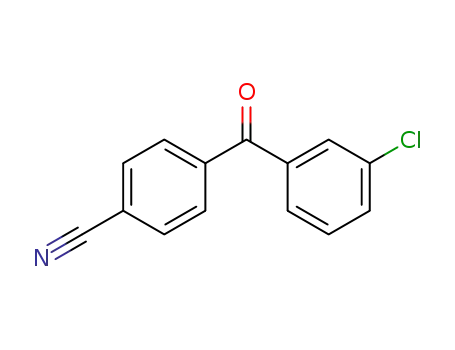 Molecular Structure of 261783-90-8 (4-[(3-Chlorophenyl)carbonyl]benzonitrile)