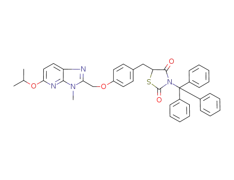 5-[4-(5-isopropxy-3-methyl-3H-imidazo[4,5-b]pyridin-2-ylmethoxy)benzyl]-3-triphenylmethylthiazolidine-2,4-dione