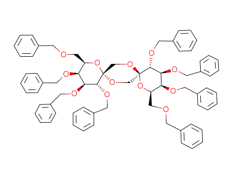 3,4,5,7-tetra-O-benzyl-α-D-galacto-hept-2-ulopyranose 3',4',5',7'-tetra-O-benzyl-β-D-galacto-hept-2'-ulopyranose 1,2':2,1'-dianhydride