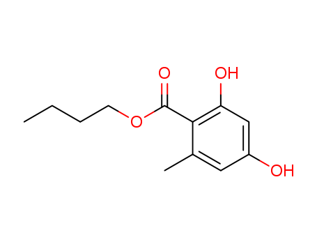 Benzoic acid, 2,4-dihydroxy-6-methyl-, butyl ester