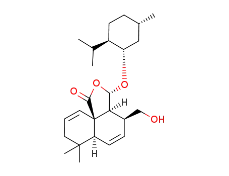 (3S,3aS,4S,6aS,10aR)-4-Hydroxymethyl-3-((1S,2R,5S)-2-isopropyl-5-methyl-cyclohexyloxy)-7,7-dimethyl-3,3a,4,6a,7,8-hexahydro-2-oxa-cyclopenta[d]naphthalen-1-one