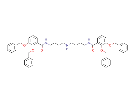 Molecular Structure of 357628-43-4 (N<sup>1</sup>,N<sup>9</sup>-bis[2,3-bis(benzyloxy)benzoyl]homospermidine)