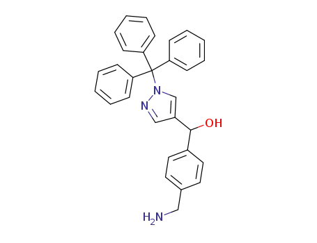 (4-aminomethyl-phenyl)-(1-trityl-1<i>H</i>-pyrazol-4-yl)-methanol