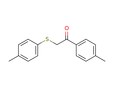 Molecular Structure of 61737-10-8 (Ethanone, 1-(4-methylphenyl)-2-[(4-methylphenyl)thio]-)