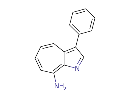 Molecular Structure of 63725-08-6 (Cyclohepta[b]pyrrol-8-amine, 3-phenyl-)