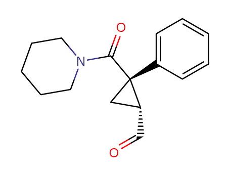 (1R,2S)-2-Phenyl-2-(piperidine-1-carbonyl)-cyclopropanecarbaldehyde