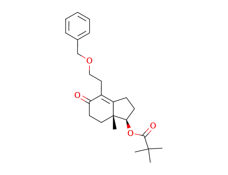 (7aR,1R)-4-(2-benzyloxyethyl)-7a-methyl-5-oxo-2,3,5,6,7,7a-hexahydro-1H-inden-1-ol, pivaloate ester